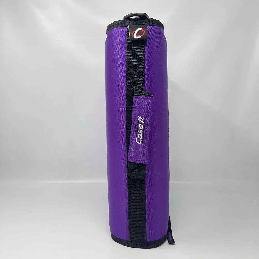 Case It Purple Large Capacity Zipper Binder 3 Rings 3